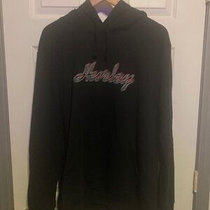 Hurley Logo Black Hoodie XL